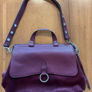 Rebecca Minkoff, Elegant Burgundy Leather Handbag